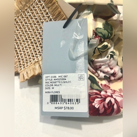 NWT,2Pc Bikini Set,Antonio Melani,Floral hipster Rosette,Statement Suit,Size Med - Picture 6 of 14